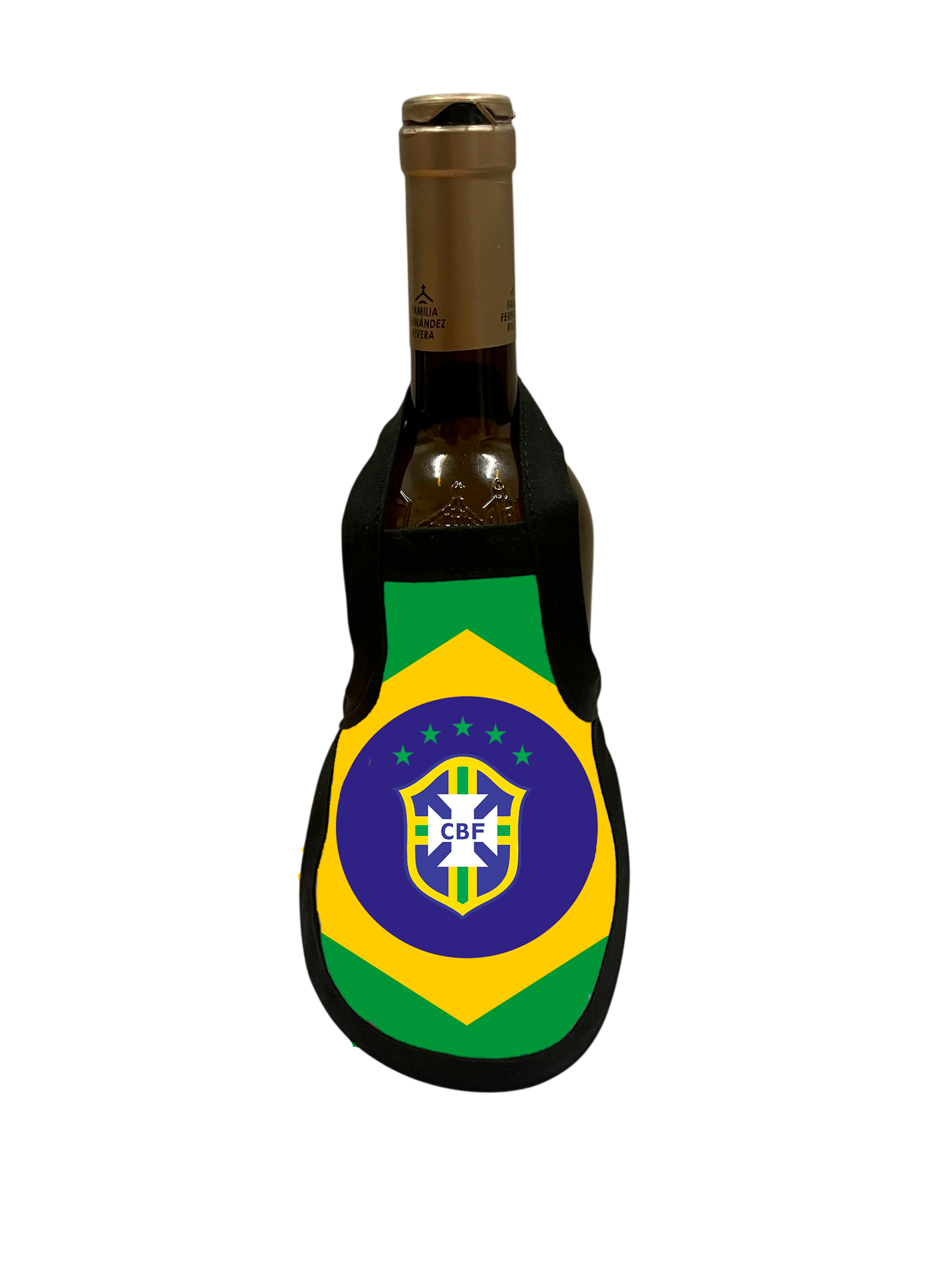 Pack de 4 Delantales Decorativos para Botella de Vino – Seleção Brasileira de Futebol