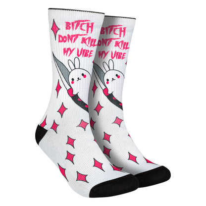 RAYO TATTOO BITCH DON'T KILL MY VIBE SOCKEN lacosatienetela
