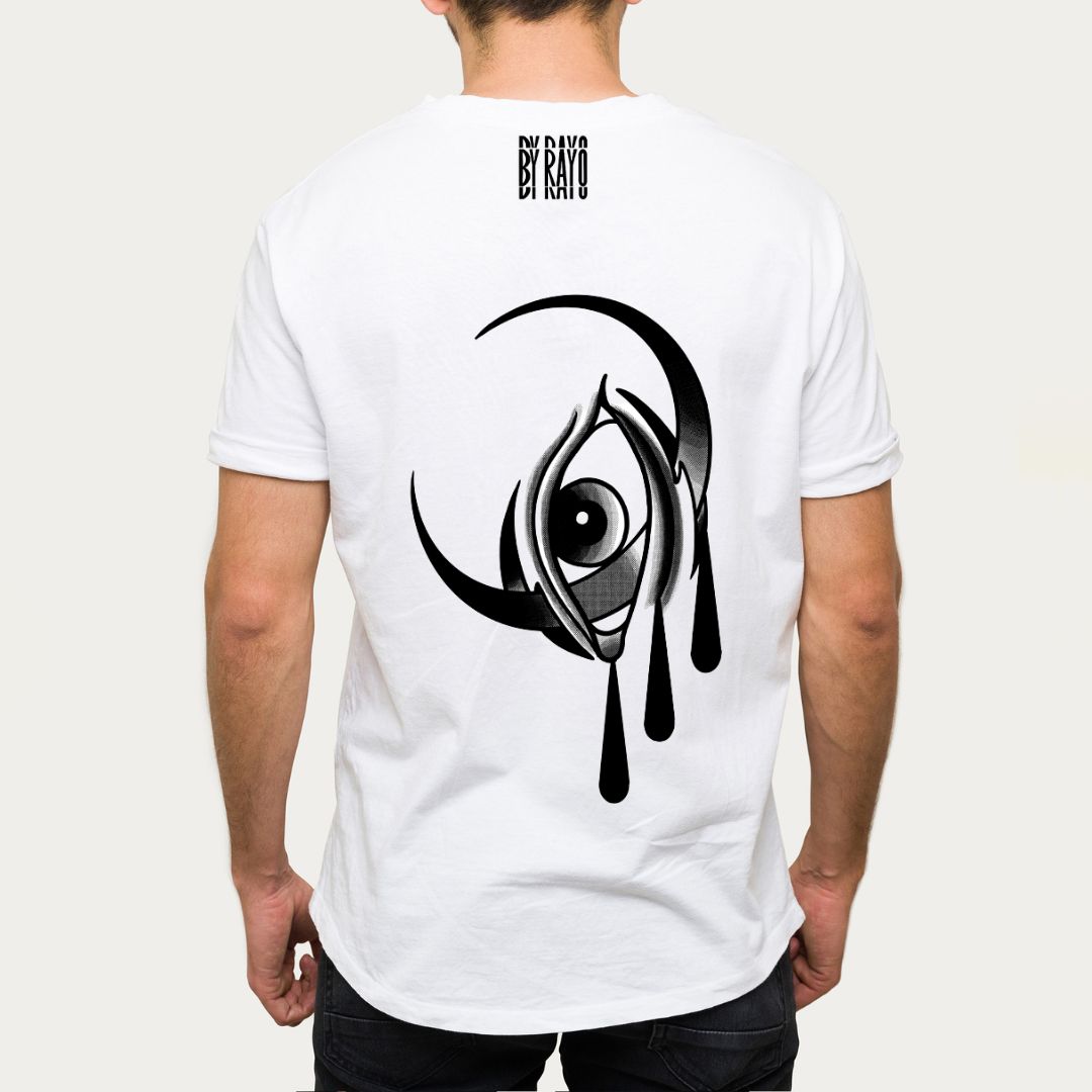 Parte Trasera Camiseta Ojo Con Lagrima by Rayo Tattoo