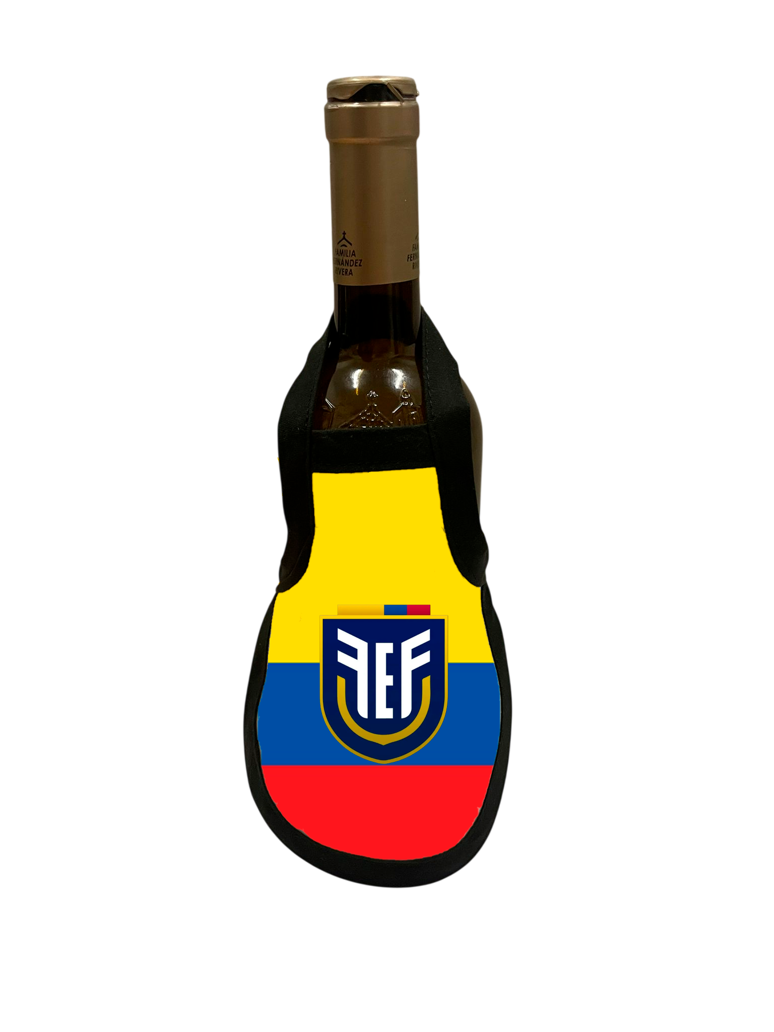 Pack de 4 Delantales Decorativos para Botella de Vino – Selección de Fútbol de Ecuador