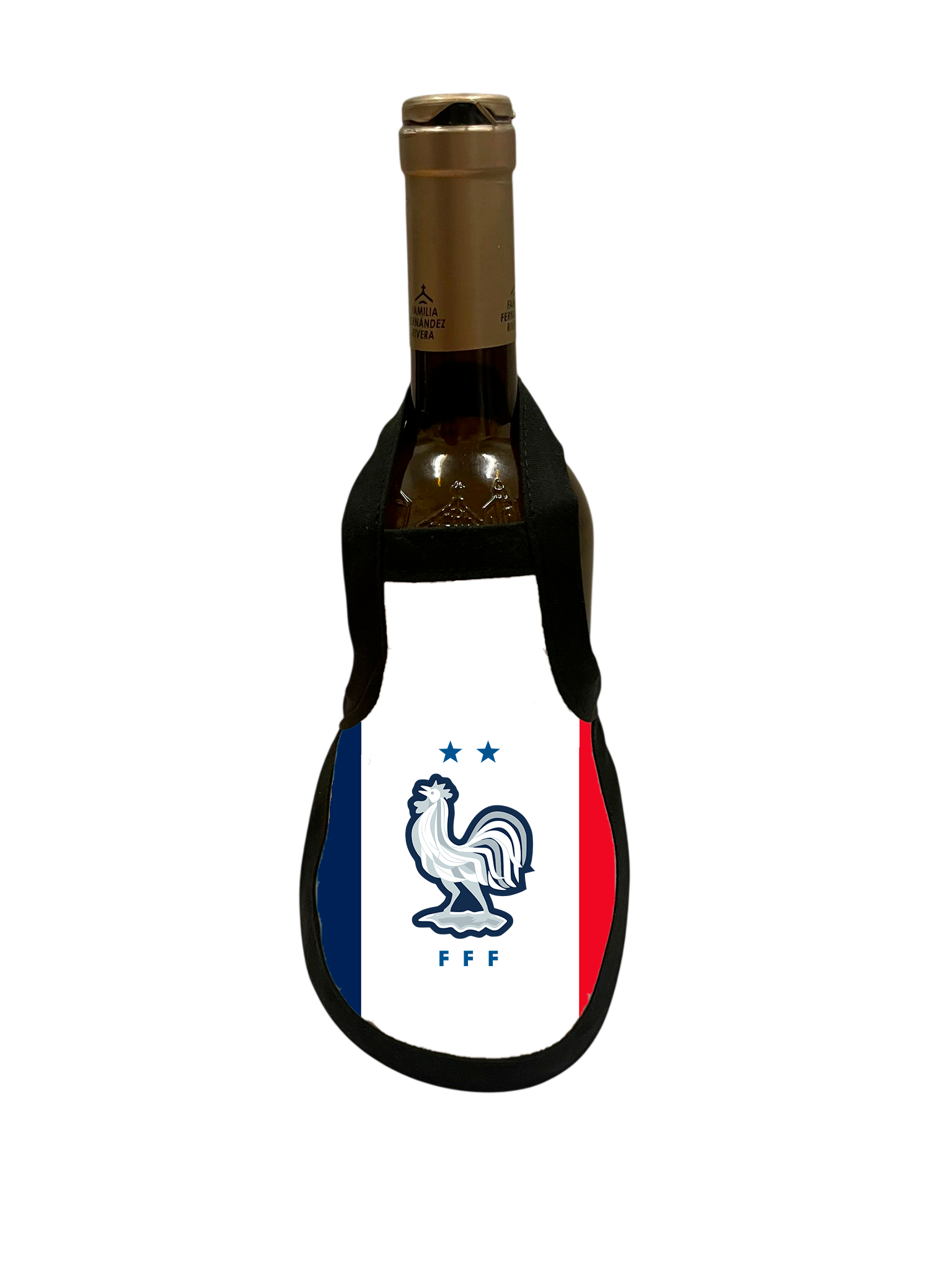 Pack de 4 Delantales Decorativos para Botella de Vino – Équipe de France de Football (Les Bleus)