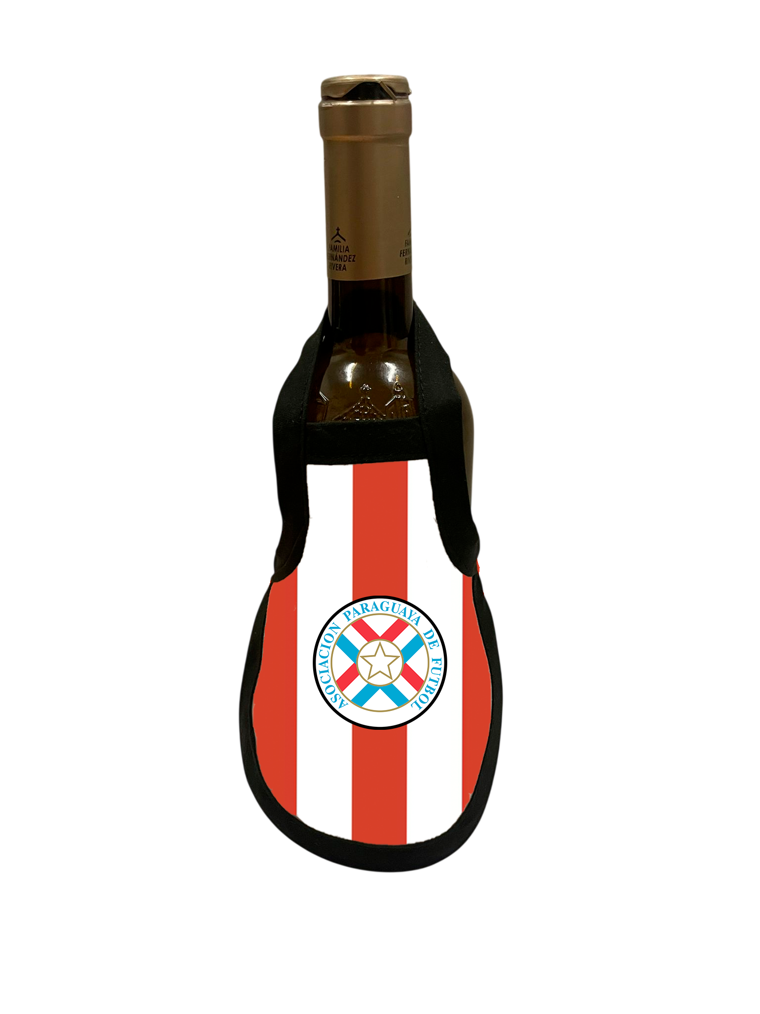 Pack de 4 Delantales Decorativos para Botella de Vino – Selección de fútbol de Paraguay (La Albirroja)