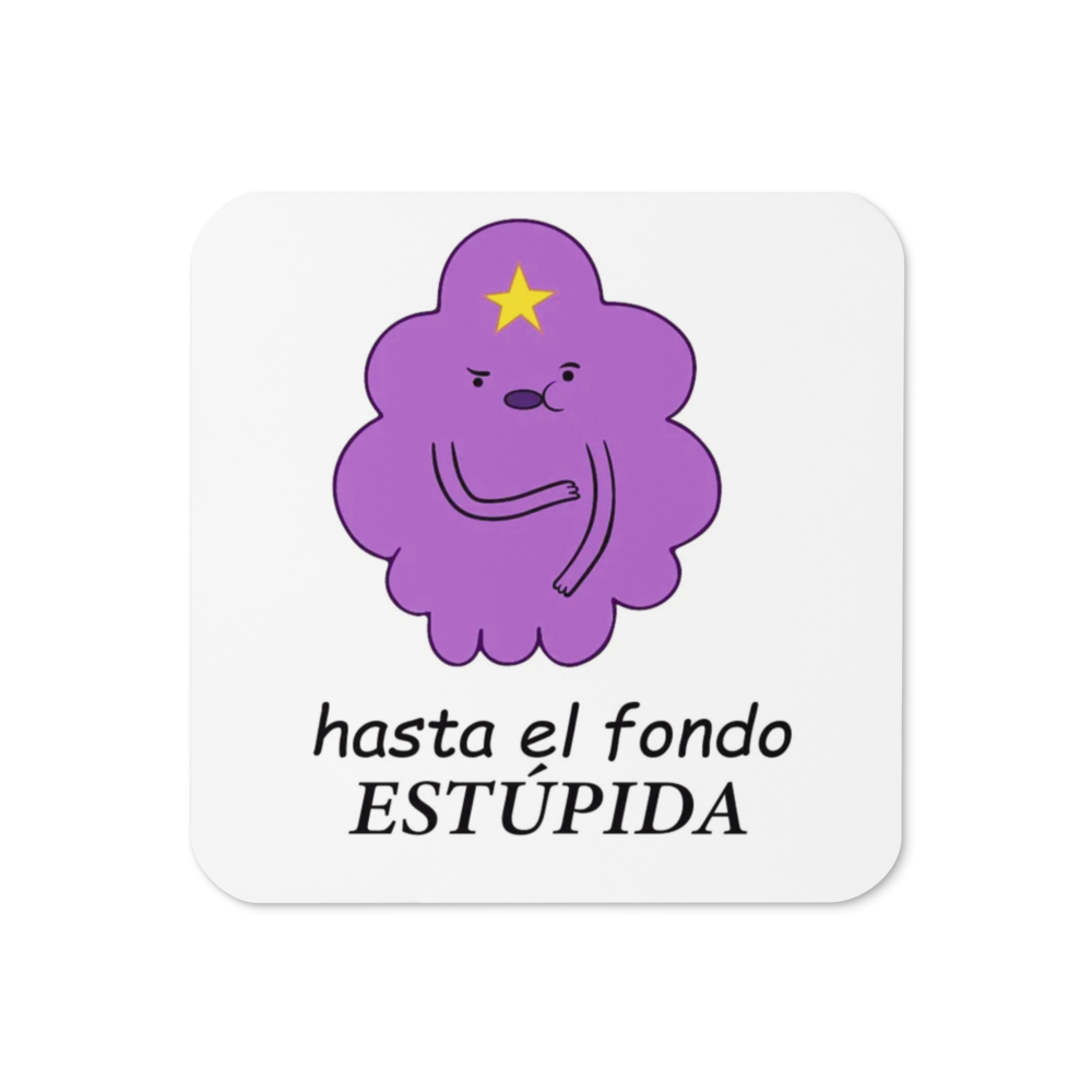 Posavasos Cuadrado de madera MDF Personalizados con reverso de corcho