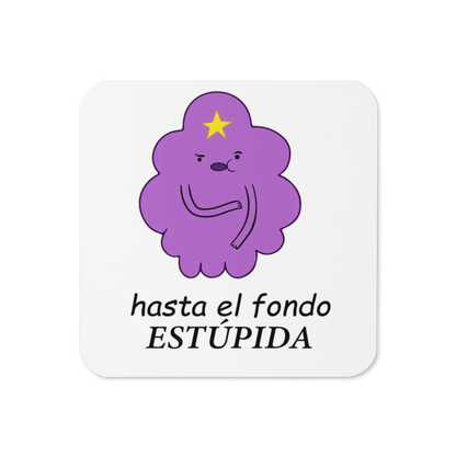 Posavasos Cuadrado de madera MDF Personalizados con reverso de corcho