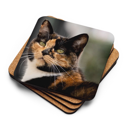 Posavasos Cuadrado de madera MDF Personalizados con reverso de corcho