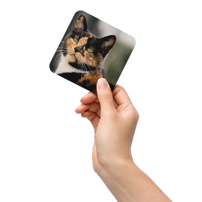 Posavasos Cuadrado de madera MDF Personalizados con reverso de corcho