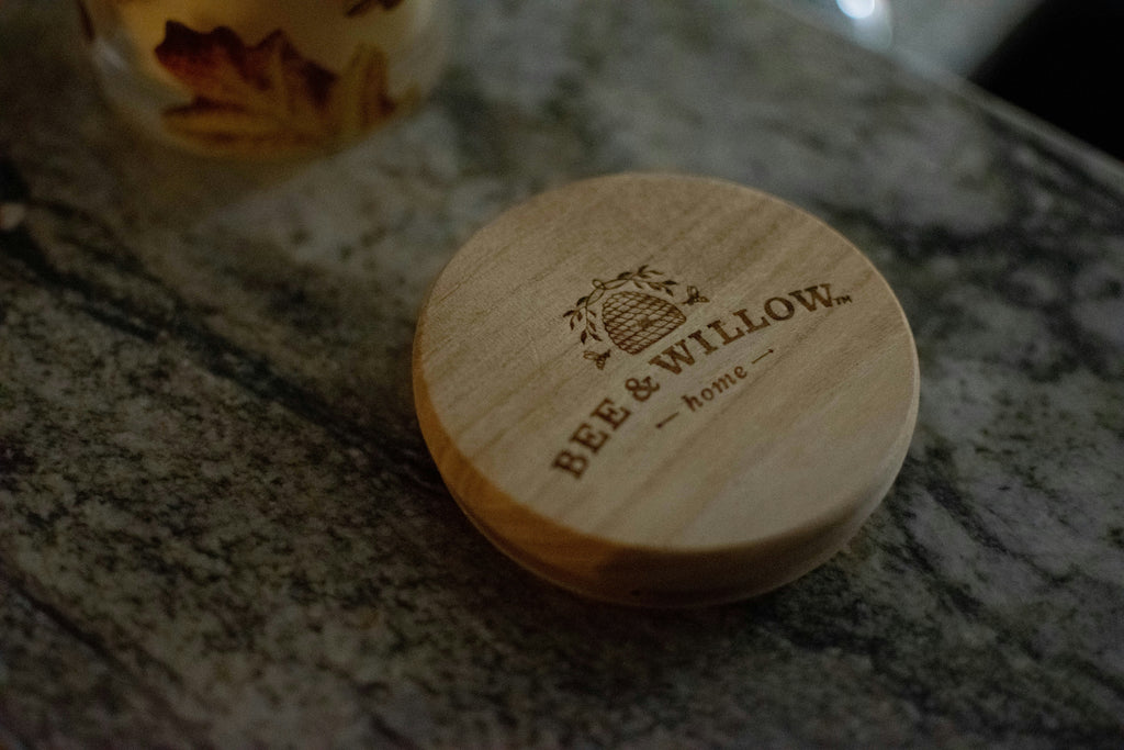 Posavasos Circular de madera MDF Personalizados con reverso de corcho