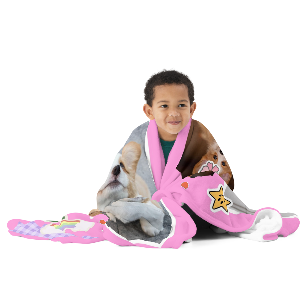 Manta Sherpa con Borreguillo Personalizada