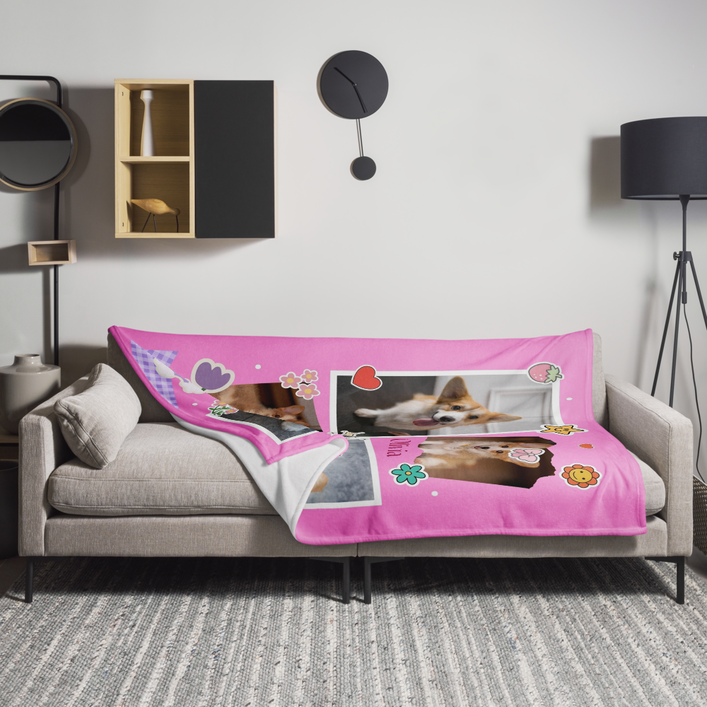 Manta Sherpa con Borreguillo Personalizada