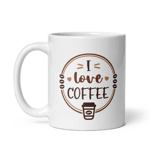 Taza Cerámica Personalizada Blanca con Brillo y con caja individual