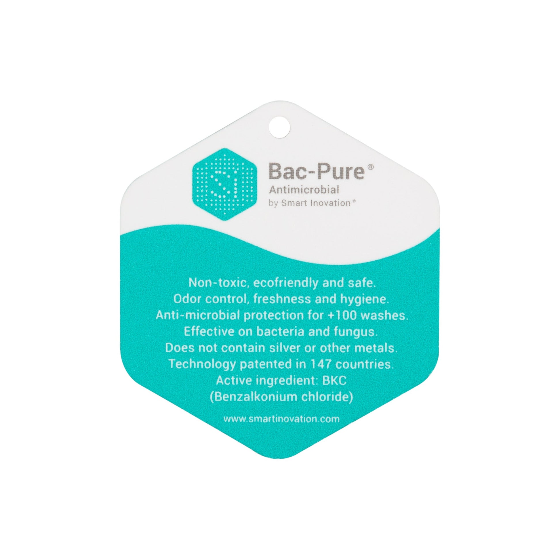 Etiqueta calcetines tratamiento anctibacteriano BacPure